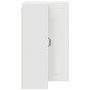 vidaXL Fali konyhaszekrény Magas Fényű Fehér 57 x 57 x 100 cm Faanyag