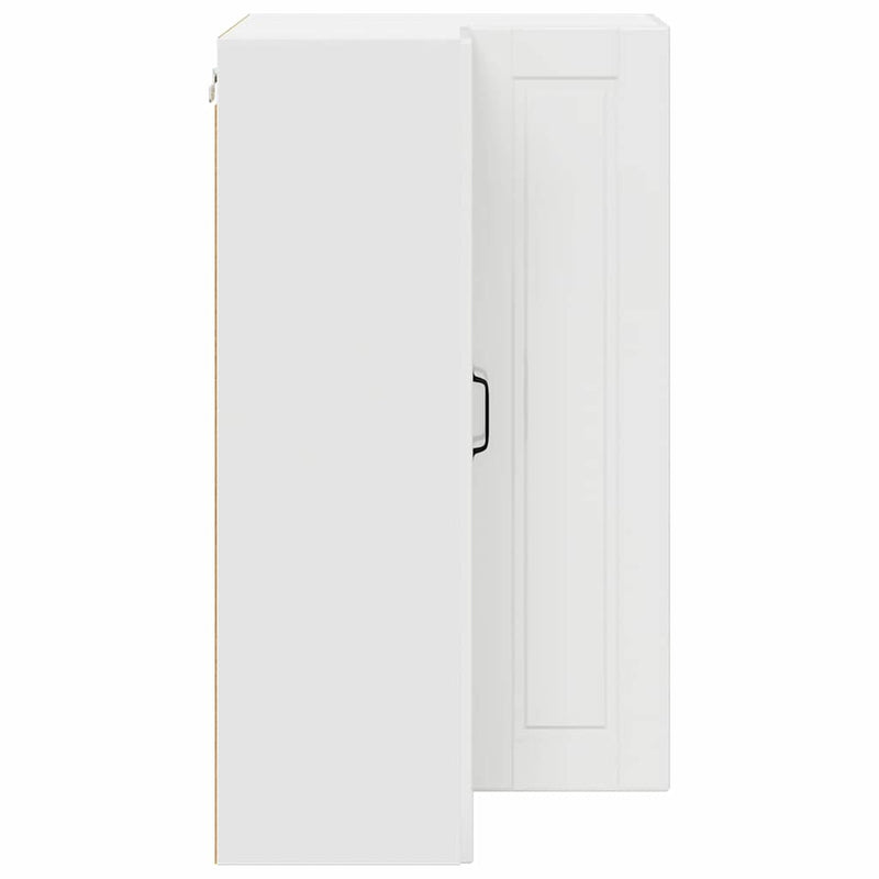vidaXL Fali konyhaszekrény Magas Fényű Fehér 57 x 57 x 100 cm Faanyag