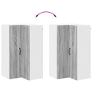 vidaXL Fali konyhaszekrény Szürke Sonoma 57 x 57 x 100 cm Faanyag