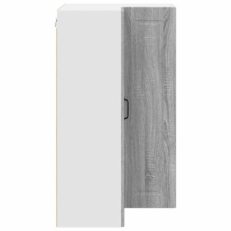 vidaXL Fali konyhaszekrény Szürke Sonoma 57 x 57 x 100 cm Faanyag