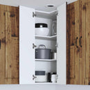 vidaXL Fali sarokszekrény PORTO Öreg fa 57 x 57 x 100 cm Faanyag