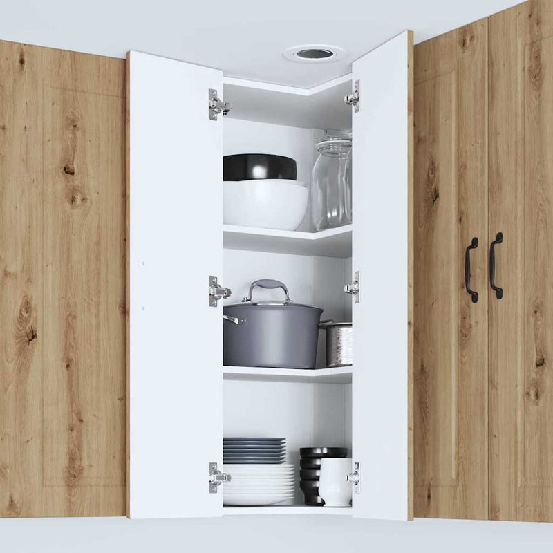 vidaXL Fali konyhaszekrény Artisan tölgy 57 x 57 x 100 cm Faanyag