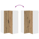 vidaXL Fali konyhaszekrény Artisan tölgy 57 x 57 x 100 cm Faanyag