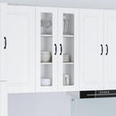 vidaXL Fali üveges szekrény PORTO Fehér 60 x 31 x 100 cm Faanyag