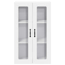 vidaXL Fali üveges szekrény PORTO Fehér 60 x 31 x 100 cm Faanyag