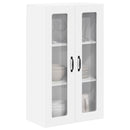 vidaXL Fali üveges szekrény PORTO Fehér 60 x 31 x 100 cm Faanyag