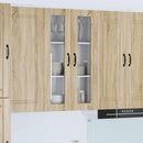 vidaXL Fali üveges szekrény PORTO Sonoma tölgy 60 x 31 x 100 cm