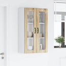 vidaXL Fali üveges szekrény PORTO Sonoma tölgy 60 x 31 x 100 cm