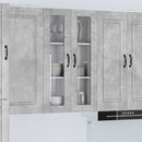 vidaXL Fali üveges szekrény PORTO Beton Szürke 60 x 31 x 100 cm