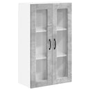 vidaXL Fali üveges szekrény PORTO Beton Szürke 60 x 31 x 100 cm