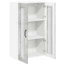 vidaXL Fali konyhaszekrény Beton Szürke 60 x 31 x 100 cm Faanyag