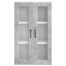 vidaXL Fali üveges szekrény PORTO Beton Szürke 60 x 31 x 100 cm