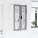 vidaXL Fali üveges szekrény PORTO Szürke Sonoma 60 x 31 x 100 cm