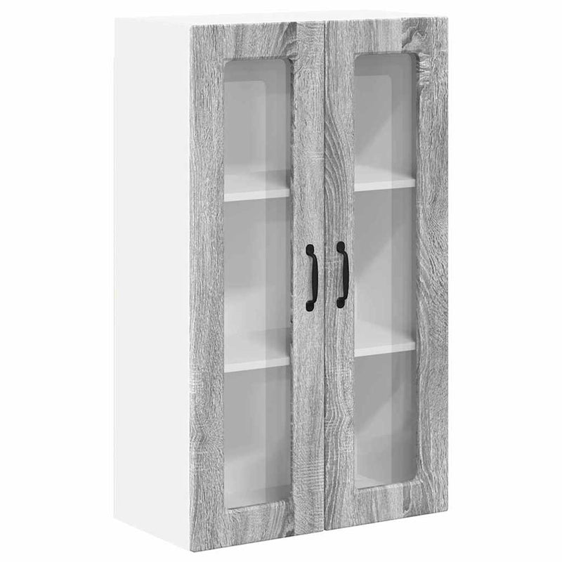 vidaXL Fali konyhaszekrény Szürke Sonoma 60 x 31 x 100 cm Faanyag