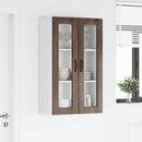 vidaXL Fali üveges szekrény PORTO Barna Tölgy 60 x 31 x 100 cm Faanyag