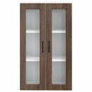 vidaXL Fali üveges szekrény PORTO Barna Tölgy 60 x 31 x 100 cm Faanyag