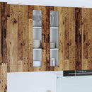 vidaXL Fali konyhaszekrény polcokkal Öreg fa 60 x 31 x 100 cm Faanyag