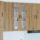 vidaXL Fali konyhaszekrény Artisan tölgy 60 x 31 x 100 cm Faanyag