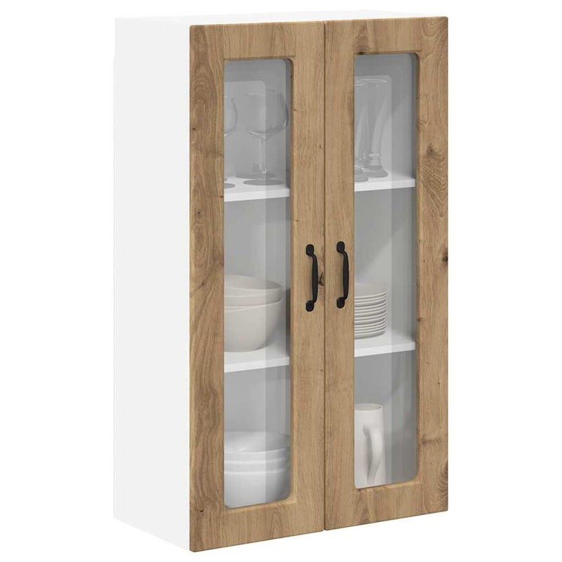 vidaXL Fali konyhaszekrény Artisan tölgy 60 x 31 x 100 cm Faanyag