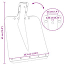 vidaXL Lapát Fej Ezüst 41,5 x 32,5 cm Alumínium