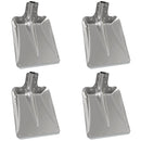 vidaXL Lapát Fej 4 pcs Ezüst 41,5 x 32,5 cm Alumínium