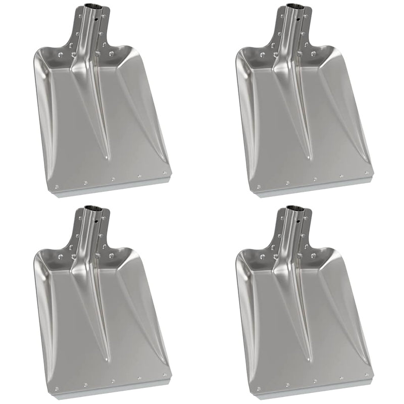 vidaXL Lapát Fej 4 pcs Ezüst 41,5 x 32,5 cm Alumínium