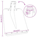 vidaXL Lapát Fej Ezüst 45 x 38 cm Alumínium