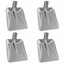 vidaXL Lapát Fej 4 pcs Ezüst 45 x 38 cm Alumínium