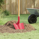 vidaXL Lapát Fej Piros 39,5 x 27,5 cm Porszórt acél