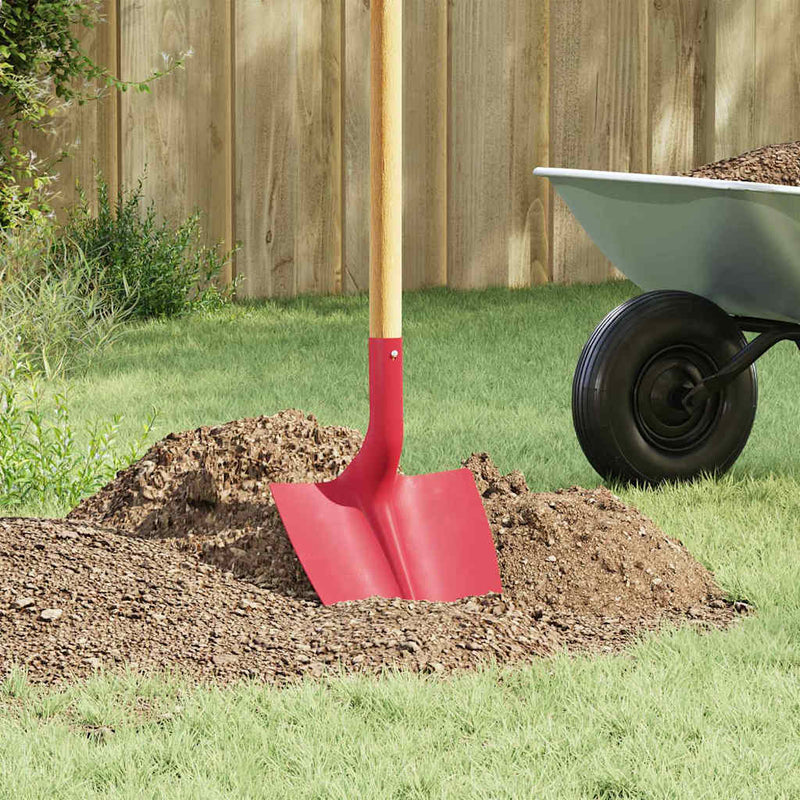 vidaXL Lapát Fej Piros 39,5 x 27,5 cm Porszórt acél