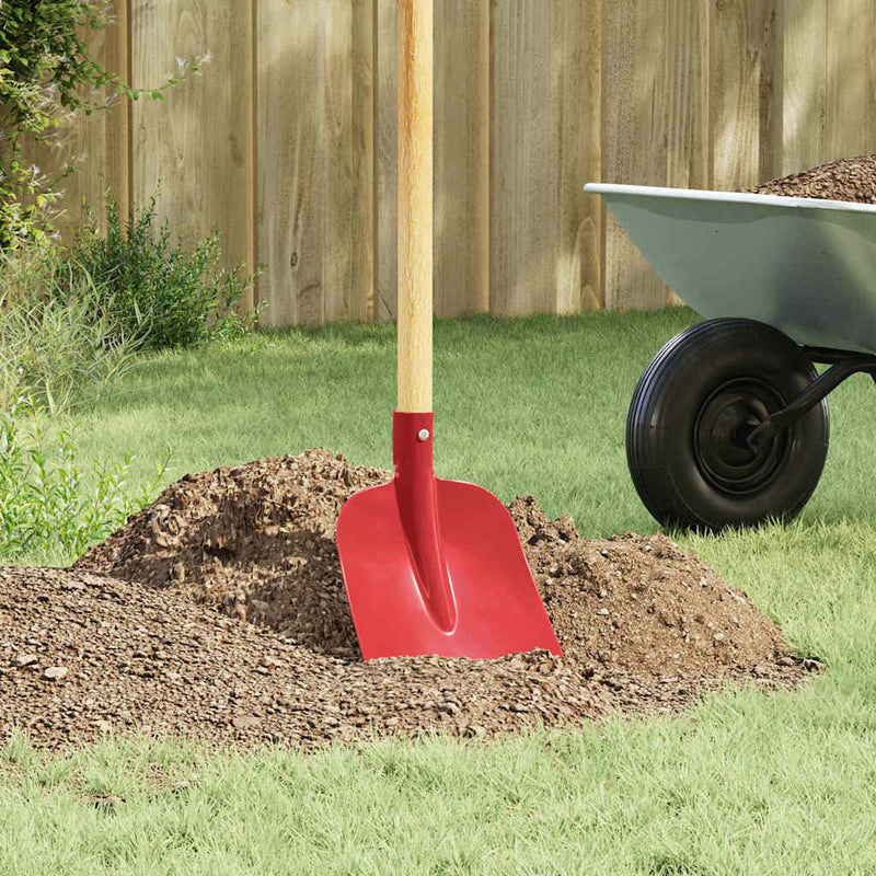 vidaXL Lapát Fej Piros 32 x 24,5 cm Porszórt acél