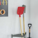 vidaXL Lapát Fej Piros 32 x 24,5 cm Porszórt acél