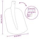 vidaXL Lapát Fej Fekete 34,5 x 24 cm Porszórt acél