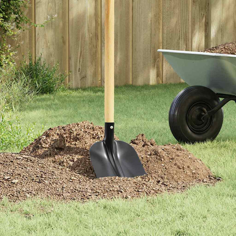 vidaXL Lapát Fej 4 pcs Fekete 34,5 x 24 cm Porszórt acél