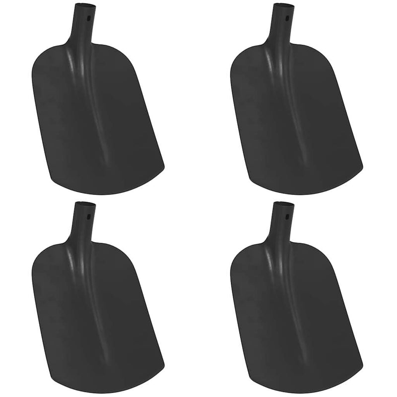 vidaXL Lapát Fej 4 pcs Fekete 34,5 x 24 cm Porszórt acél