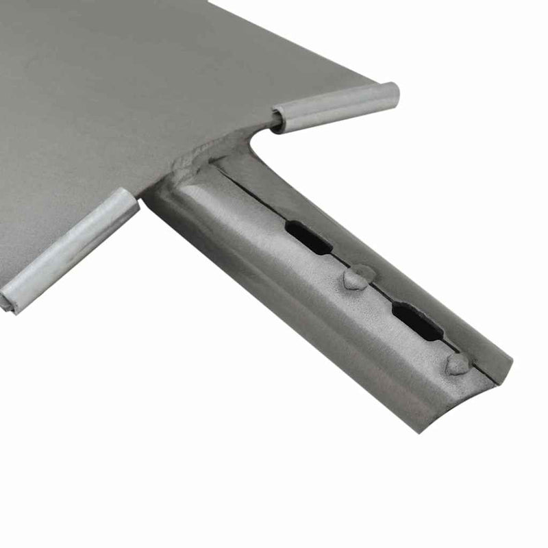 vidaXL Lapát Fej Ezüst 43 x 17 cm Porszórt acél