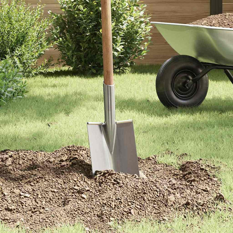 vidaXL Lapát Fej 4 pcs Ezüst 43 x 17 cm Porszórt acél