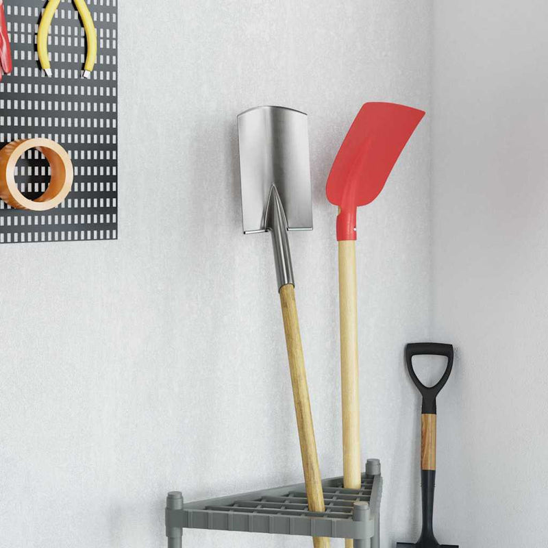 vidaXL Lapát Fej 4 pcs Ezüst 43 x 17 cm Porszórt acél