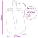 vidaXL Lapát Fej Ezüst 33 x 21 cm Porszórt acél