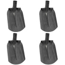 vidaXL Lapát Fej 4 pcs Ezüst 33 x 21 cm Porszórt acél