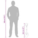 vidaXL Lapát Fekete 68,5 cm Erősen bevont acél és szilárd fa