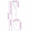 vidaXL Lapát Fekete 68,5 cm Erősen bevont acél és szilárd fa