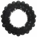 vidaXL Karácsonyi labda koszorúk 2 pcs Fekete 33 x 33 x 7 cm