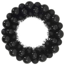 vidaXL Karácsonyi labda koszorúk 2 pcs Fekete 33 x 33 x 7 cm