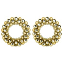 vidaXL Karácsonyi labda koszorúk 2 pcs Arany 33 x 33 x 7 cm