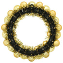 vidaXL Karácsonyi labda koszorúk 2 pcs Arany 33 x 33 x 7 cm