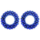 vidaXL Karácsonyi labda koszorúk 2 pcs Kék 33 x 33 x 7 cm Polisztirol