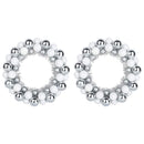 vidaXL Karácsonyi labda koszorúk 2 pcs Fehér és Ezüst 33 x 33 x 7 cm