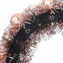 vidaXL Karácsonyi labda koszorúk 2 pcs Rózsaarany 33 x 33 x 7 cm