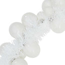 vidaXL Karácsonyi gömb girland Fehér 186 cm Polisztirol